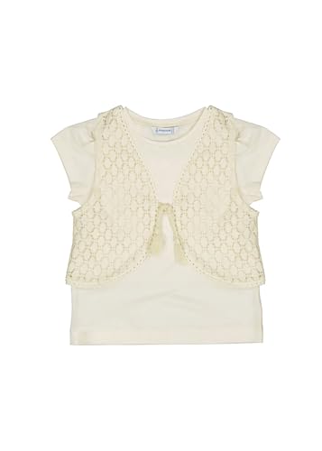 T-shirt Mayoral fille blanc os 3007 pour enfant en coton doux