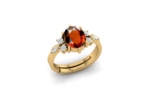 Image of LMDPRAJAPATIS 7.25 Ratti /6.25Carat Natural Certified Panchdhatu Gemstone Gold Plated Adjustable Ring For Men And Women