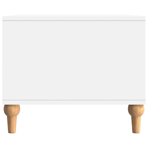 Table basse bois blanc 90 cm : la solution de rangement pour petits salons - 7