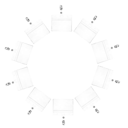 Porta tarjetas de identificación horizontal anticaídas con doble clip para pases de oficina