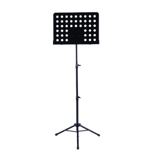 Generisch Notenständer, Faltbarer, Stabiler, höhenverstellbarer Notenständer für Gitarre und Violine, Notenständer für Dirigentengitarren, Tischnotenständer (Schwarz)