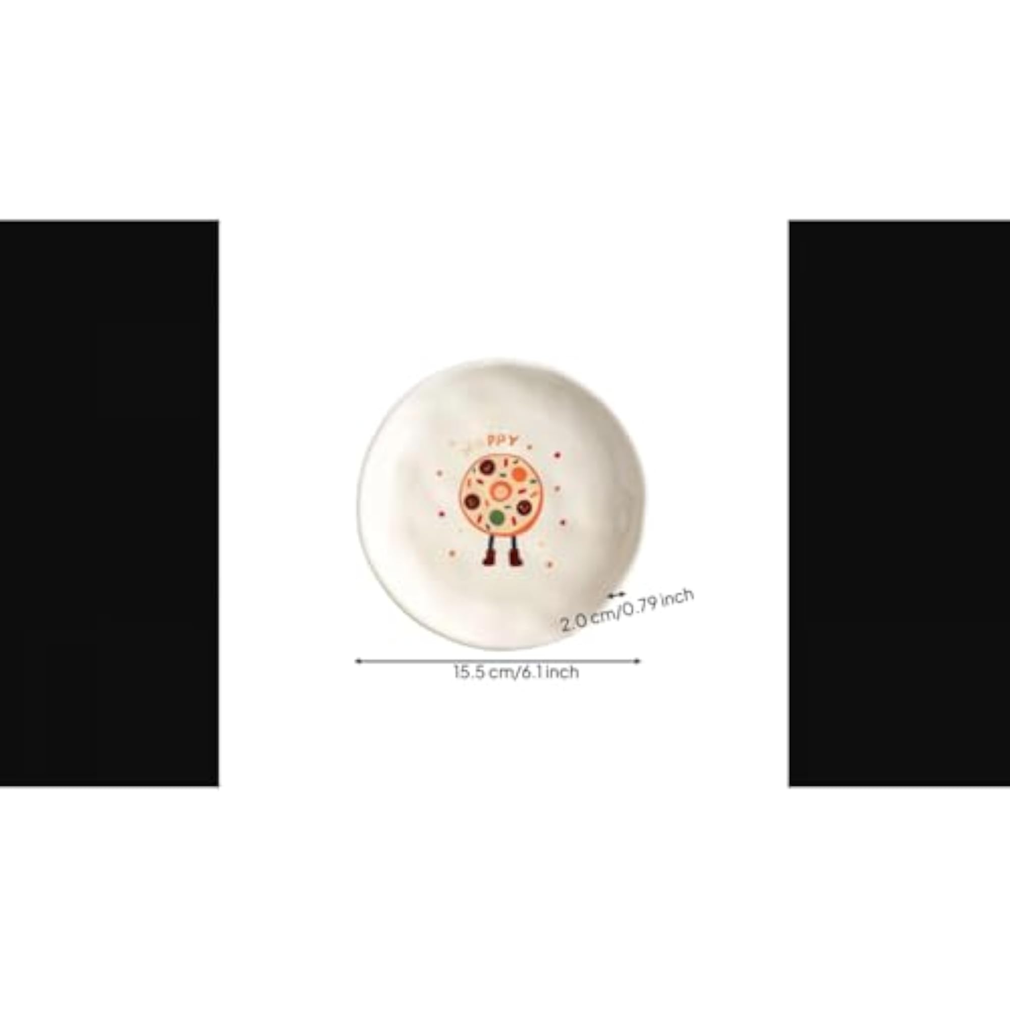 Ceramic Bone Dish, Small Decorative Plate, Cute Tableware for Home Donut