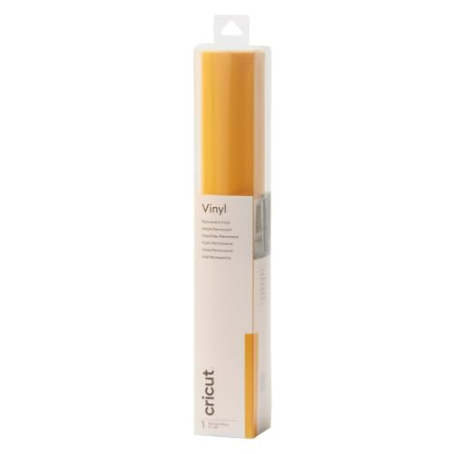 Image of Cricut Permanent Vinyl | Maize Yellow | 1.2 m (4 ft) | Self Adhesive Vinyl Roll | for use with all Cricut Cutting Machines