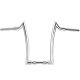 16' Rise Chrome Ape Hanger Handlebar Fit for Harley Sportster 883 1200 XL Softail FLST FXST Dyna, Road King Handlebars 1994-2023, Road Glide Handle Bar 1998-2013, 1.25” Fat 1' Clamp Meathook Bar