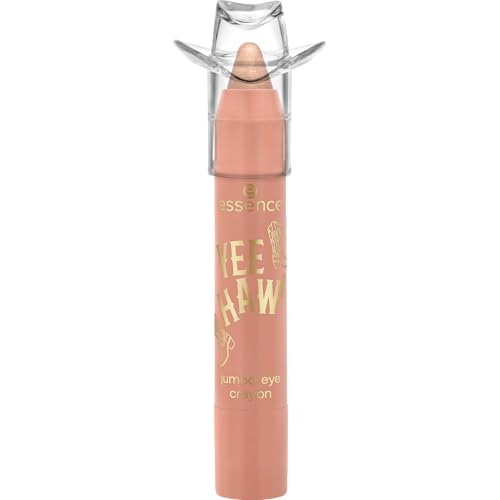 essence YEE HAW! jumbo eye crayon, Lidschatten, Nr. 01, Nude, hochpigmentiert, schimmernd, vegan, ohne Mikroplastikpartikel, Nanopartikel frei, ohne Parfüm, 1er Pack (2.8g)
