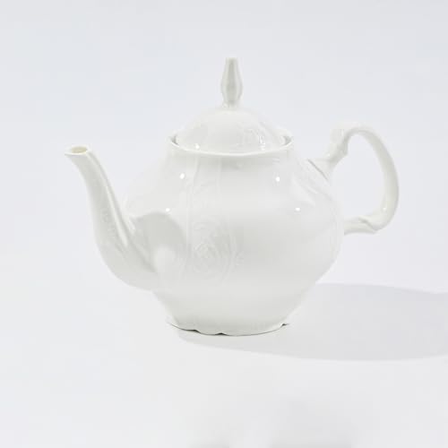 Pulchritudie HA01-1/MOB White Porcelain 34 Oz Teapot thumb #1