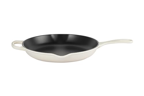 Image of Le Creuset Enameled Cast Iron Signature Iron Handle Skillet, 11.75 inch, Meringue