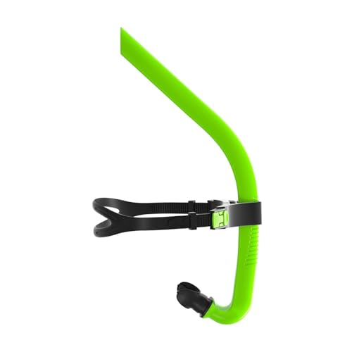 kowaku Diving Snorkel Swim Front Snorkel Supplies Portable for Men Women Breathing Tube for Underwater Outdoor Snorkeling Freediving, Green