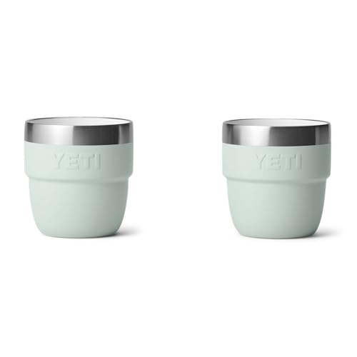 Image of YETI Rambler 4 oz Stackable Cup, Stainless Steel, Vacuum Insulated Espresso /Coffee Cup, 2 Pack