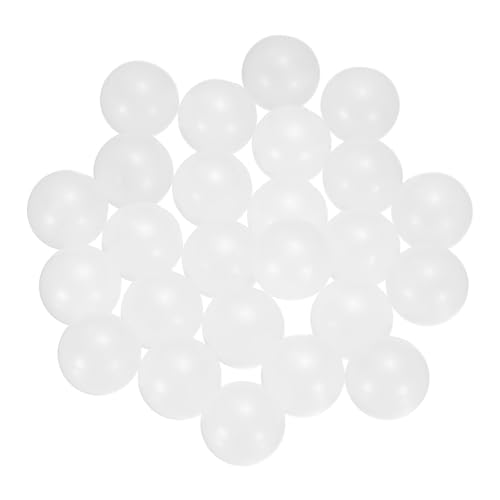 uxcell 25pcs PP Plastic Bearing Balls 14mm Solid Plastic Balls, G2 Precision Bearing Ball Frosted Surface, White