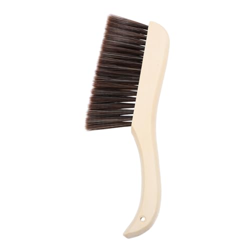HOUDERCO Multi-Purpose Bed Brush Long Bristles Home Cleaning Accessory Non-Slip Grip