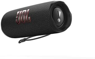 JBL Flip 6 - Portable Bluetooth Speaker, Powerful Sound and deep bass, IPX7 Waterproof, 12 Hours of Playtime, PartyBoost for Multiple Speaker Pairing for Home, Outdoor and Travel (Black)