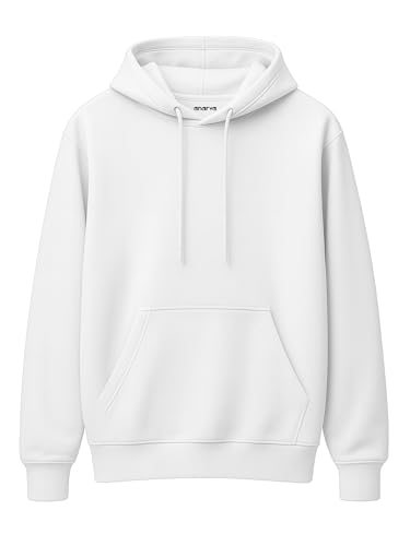 Image of Amazon Brand - Anarva Men's Regular Fit Cotton Hoodie | Comfortable Winter Hoodie with Kangaroo Pocket & Adjustable Hood | Soft Warm Casual Wear for Everyday Use