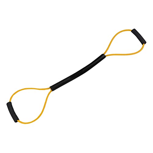 Harilla Elastic Resistance Bands Accessories Pull Rope With Comfort Handles Strength Mma Shadow Boxing Fitness Training Indoor, Yellow 15Lb #TOP5