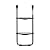 SkyBound Trampoline Ladder - 2 Steps Wide-Step Ladder for Trampoline - Universal Trampoline Accessories