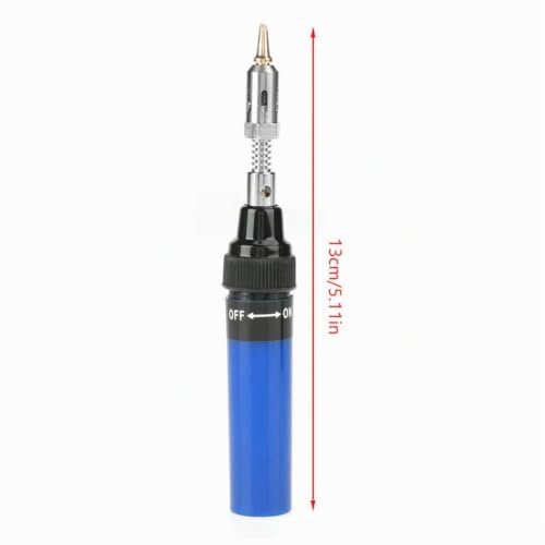 Miniatura 5 de Soldador De Gas Hierro Para Soldar A Gas Butano Sin Cable Gas Doplete Antorcha Soldador De Hierro Pistola De Soldadura Herramienta 1300 Azul