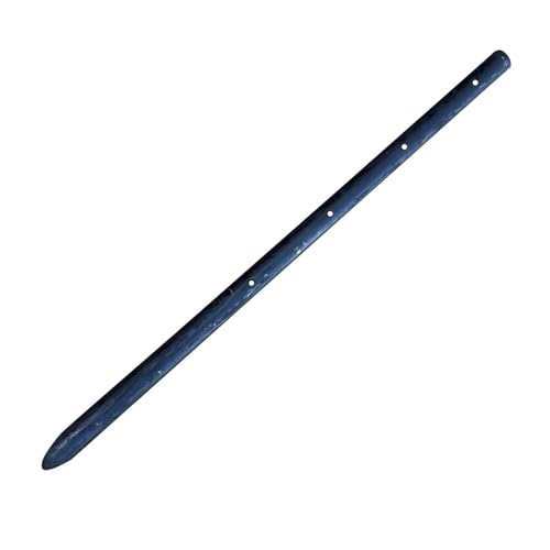 Sandbaggy 18 Round Steel Concrete Form Stakes with Nail Holes - Rust Resistant Coating - Removable Reusable (5 3/4 in X 18 in)