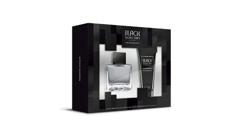 Antonio Banderas Perfumes - Collection Pack that includes Black Seduction, Eau de Toilette Spray for Men 3.4 Fl Oz + Aftershave 75 ml