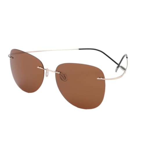 Lunettes de soleil polarisées pour hommes et femmes en alliage de titane
