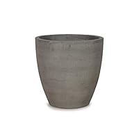Amazon | 植木鉢 大型 コルテス ラウンド M 40 グレーテラゾ | 鉢