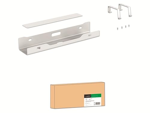 Soporte de Cable PureMounts® para Escritorio, Gestión de Cables Bajo el Escritorio, Blanco miniatura 5