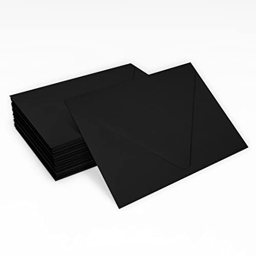 A2 Contour Flap Envelopes (4 3/8 X 5 3/4) - Midnight Black (250 Qty.) #TOP3