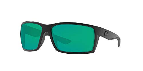 image for Costa Del Mar Men's Reefton Polarized Rectangular Sunglasses, Blackout
