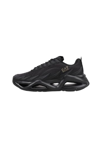 EA7 Zapatillas Emporio Armani Triple Black/Gold, Negro , 40 2/3 EU