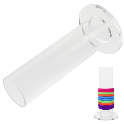DIYEAH Soporte Transparente de Acrílico para Coleteros y Pulseras Organizador Multifuncional Desmontable Expositor Vertical para Joyas y Accesorios de Mujer y Adolescentes