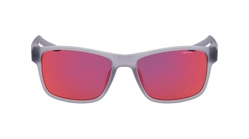 NIKE Sunglasses LIVEFREE Classic EV 24011 012 Matte Wolf Grey/Red Mirror, 53/17/1402