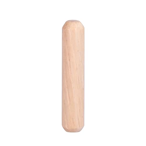 Pasadores de madera M6 x 30 mm: varillas redondas para ensamblar muebles de gabinete, 50 uds