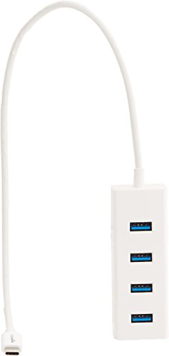 Image of AmazonBasics USB 3.1 Type-C to 4 Port USB Hub - White