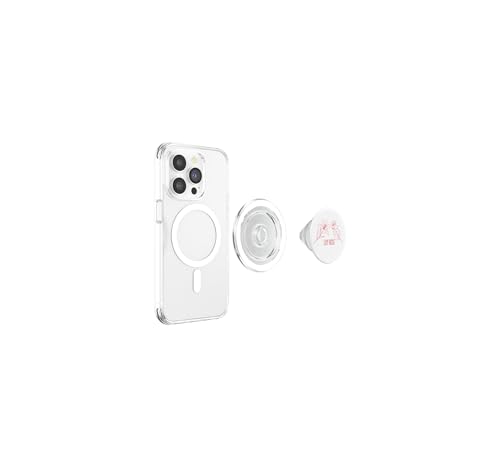 Flores de Lirio Rosa PopSockets Grip Magnético Compatible con iPhone 3