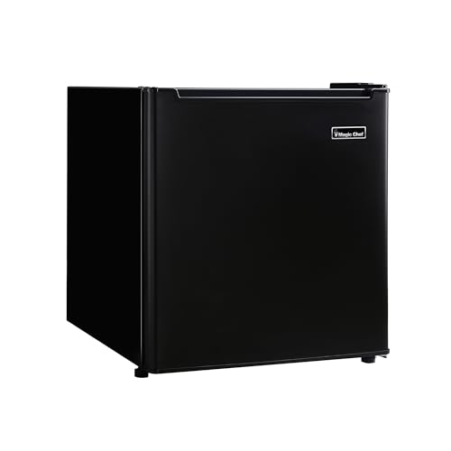 Image of Magic Chef 1.7-cu. ft. Mini Fridge in Black, Small Compact All Refrigerator with No Freezer for Bedroom, Apartment, Dorm Room, Office