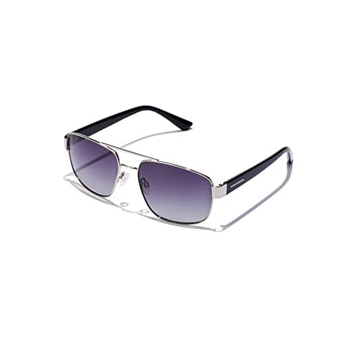 HAWKERS Falcon-Polarized Silver Grey Gafas, Gris Gradiente Polarizado, Plata CT, Talla única Unisex Adulto