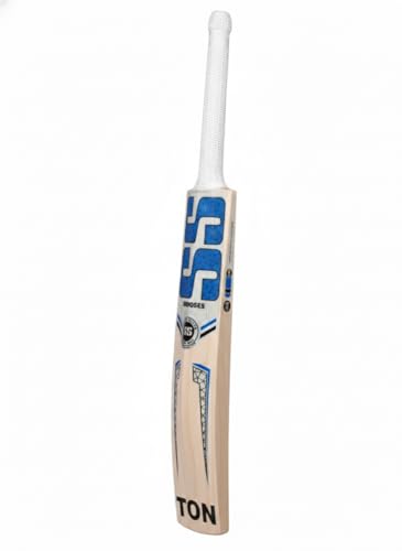 Image of Cricket Bat, Professional Grade Willow, Red and Black Design, Size 06 (Blue bat)