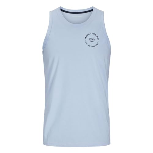 JACK&JONES Men's Jjsimon Tank Top SL, Chambray Blue, M
