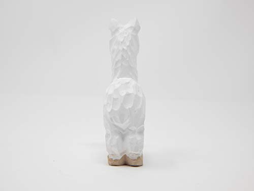 Figura de llama en madera miniatura para decoración miniatura 5