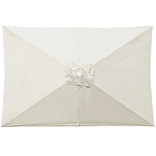 Miecoae Rectangular Toldo de Recambio de Sombrilla de 200x300cm Tela para Sombrilla para Patio 6 Varillas Exterior Tela Toldo Repuesto(U2)