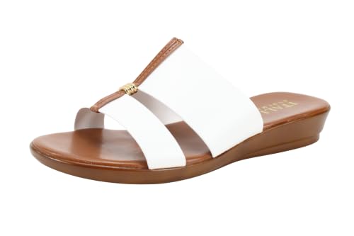 Image of ITALIAN Shoemakers Women's Sofy Wedge Sandal, Comfort Casual Open Toe - Made in Italy, 1.5 inch Heel