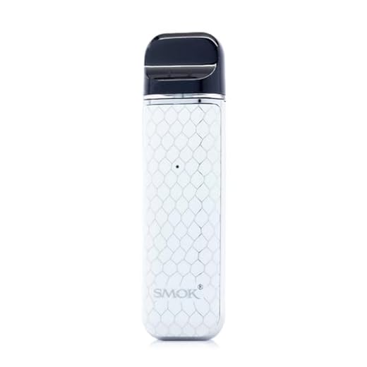 SMOK NOVO 2 Vaping Kit, UltraPortable, Amazing Flavor, Run Nic Salts, All-Day Usage, Utilize Novo POD Series, 2mL Capacity, E Cigarette, E Cig, No Nicotine (White)