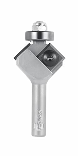 Chamfer cutter with ball bearing and reversible blade made of carbide, clockwise rotation, cutting edge 2