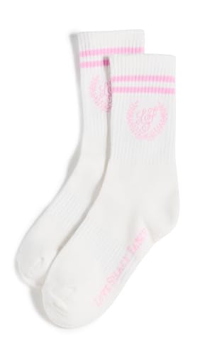 LOVESHACKFANCY Womens Lowell Socks White S-M