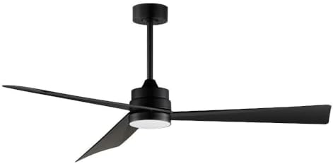 Maxim Lighting 88849WTBK Vortex - 3 Blade Outdoor Ceiling Fan with Light Kit-13.75 Inches Tall and 60 Inches Wide, Finish Color: Black