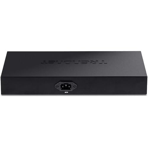 Image of TRENDnet 10-Port Gigabit Web Smart PoE+ Switch with 8 Gigabit PoE+ Ports, 2 SFP Slots, 130W PoE Budget, VLAN, QoS, LACP, IPv4 /IPv6 Static Routing,Lifetime Protection, Black, TPE-1021WS