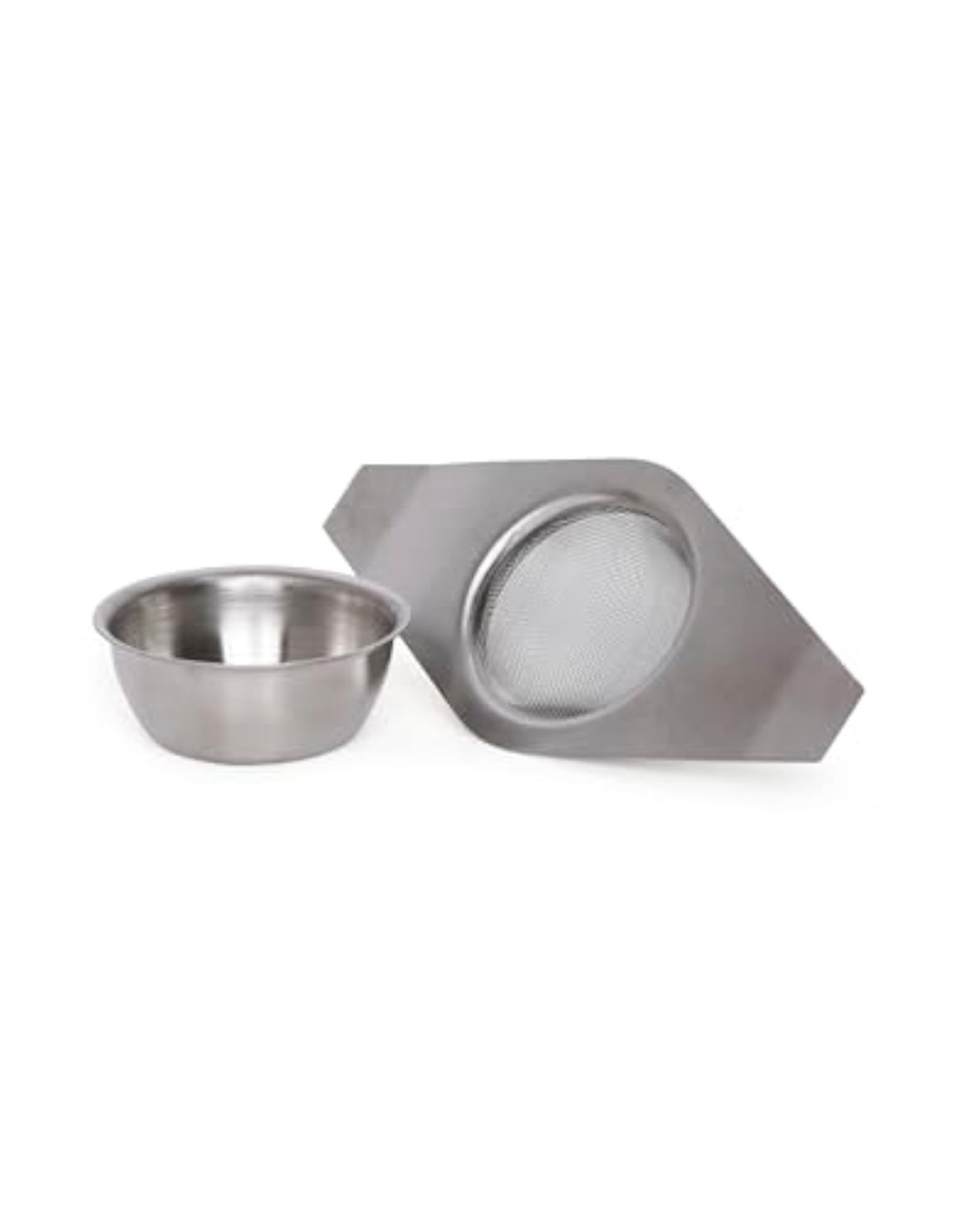 Double Arm Stainless Steel Tea Strainers Set