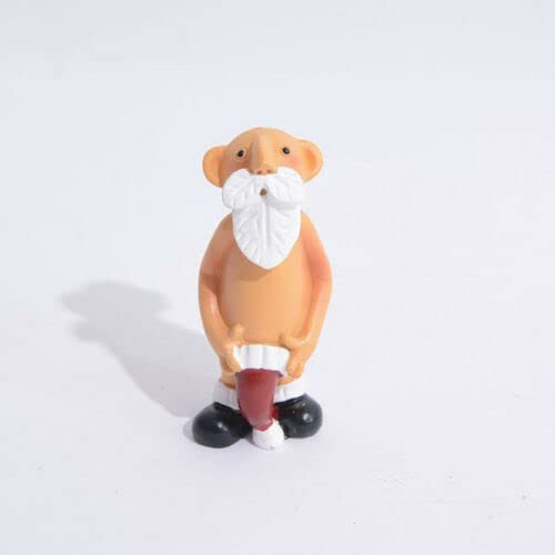 Christmas Naughty Santa Decorations 8cm Ornament Christmas Tree Hanging Ornament Set Stocking Cap Santa Naked Santa Decorative Xmas Decor Ornaments Party Gifts (Large-8 CM) - Image 4