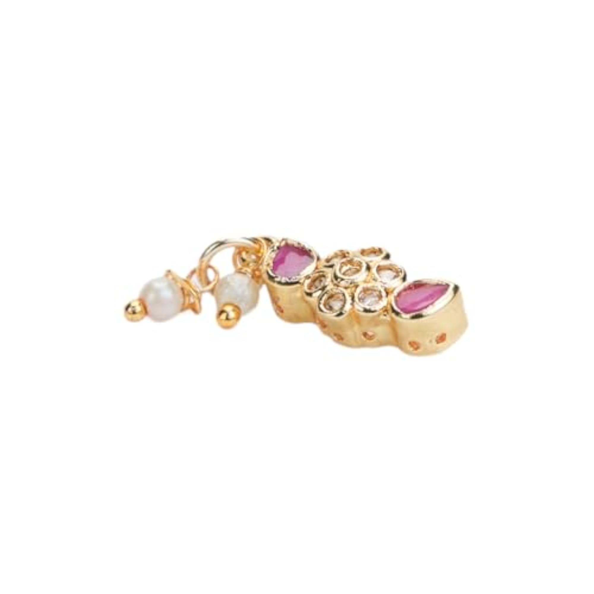 Scarlet Spark Nose Pin, Dazzling Elegance