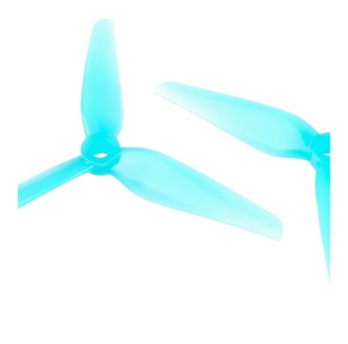 Hélice de course tripale R38 5,1 pouces drone FPV bleu 2 paires