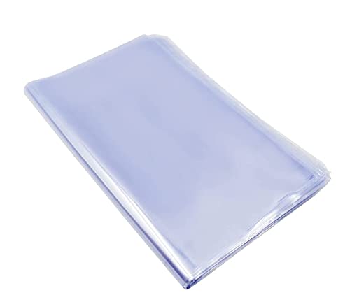 Image of Shrink Wrap Bags, Large Heat Shrink Bags, 100PCS 13.8x17.7 Inches Clear POF Heat Shrink Wrap for Shoes, Soap, Book, Bath Bombs, Film DVD /CD, Candles, Jars and Homemade DIY Projects